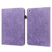 Samsung Galaxy Tab A7 10.4 2020 Lace Flower Flip Leather Case Purple - 1