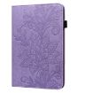 Samsung Galaxy Tab A7 10.4 2020 Lace Flower Flip Leather Case Purple - 2