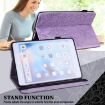 Samsung Galaxy Tab A7 10.4 2020 Lace Flower Flip Leather Case Purple - 5