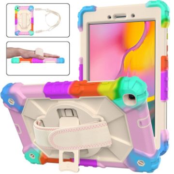 Samsung Galaxy Tab A 8.0 (2019) Shockproof Case with Holder & Strap - 1