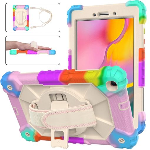 Samsung Galaxy Tab A 8.0 (2019) Shockproof Case with Holder & Strap - 1