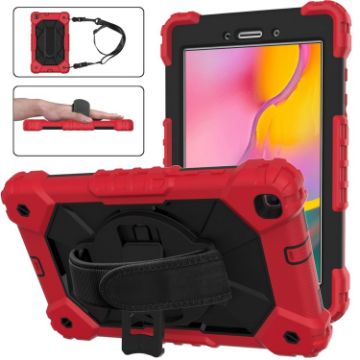 Shockproof Case for Samsung Galaxy Tab A 8.0 (2019) T290/T295, Red+Black - 1