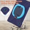 Samsung Galaxy Tab S7 FE T730 Protective Case with Holder & Strap Navy Blue - 6