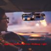 Curved Frameless Rearview Mirror 300mm 3R-339 White Car Retrofit - 7