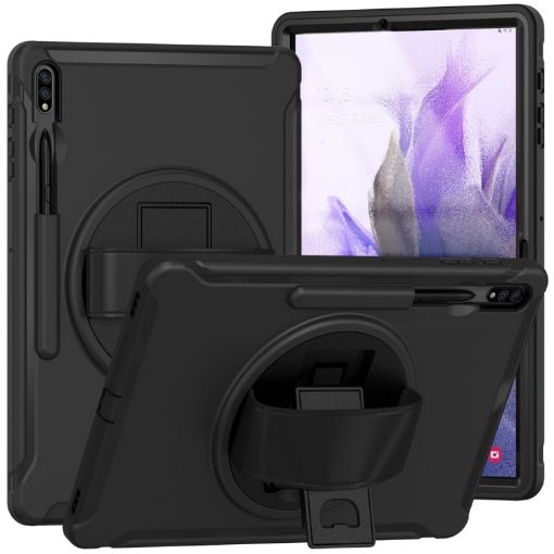 Samsung Galaxy Tab S7 FE 12.4" T730 360 Rotating Cover Black - 1