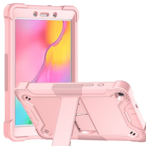 Samsung Galaxy Tab A 8.0 2019 Shockproof Case with Holder - Rose Gold - 1