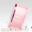 Samsung Galaxy Tab S7 FE Shockproof Case with Holder - Rose Gold - 5