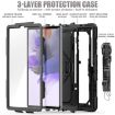 Samsung Galaxy Tab S7 FE 12.4" 2021 Shockproof Case with Holder & Strap - 4