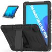 Samsung Galaxy Tab A7 T500 Shockproof Case with Holder - Black - 2