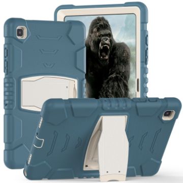 Samsung Galaxy Tab A7 T500 Shockproof Case with Holder - Cornflower Blue - 1