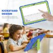 Samsung Galaxy Tab A7 T500 Shockproof Case with Holder - Blue/Lime - 7