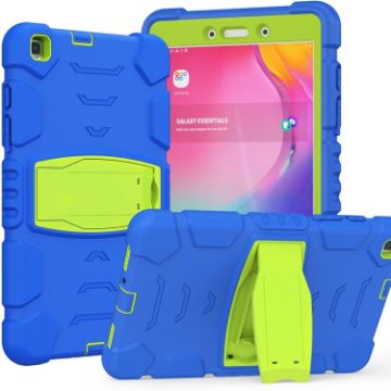 Samsung Galaxy Tab A8.0 2019 T290 Shockproof Case with Holder Blue/Lime - 1