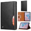 Samsung Galaxy Tab S7 FE Leather Case with Photo Frame & Card Slots (Black) - 1