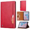 Samsung Galaxy Tab S7 FE Red Leather Case with Photo Frame & Card Slots - 1