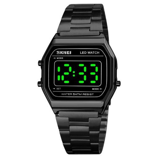 SKMEI 1646 Black LED Digital Display Luminous Electronic Watch - 1