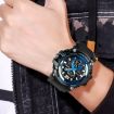 SKMEI 1725 Rose Gold LED Digital Watch - Three Time Display, Luminous - 7