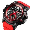 SKMEI 1725 Red LED Digital Watch - Three Time Display, Luminous - 1