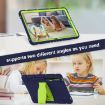 Samsung Galaxy Tab S7+/S7 FE/S8+ 3-Layer Case with Holder (NavyBlue+Lime) - 7