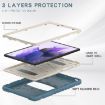 Samsung Galaxy Tab S7+/S7 FE/S8+ 3-Layer Case with Holder - Cornflower Blue - 5