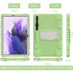 Samsung Galaxy Tab S7+/S7 FE/S8+ 3-Layer Case with Holder - Matcha Green - 4