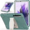 Samsung Galaxy Tab S7+/S7 FE/S8+ 3-Layer Case with Holder - Emerald Green - 2