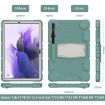 Samsung Galaxy Tab S7+/S7 FE/S8+ 3-Layer Case with Holder - Emerald Green - 4