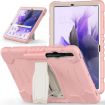 Samsung Galaxy Tab S7+/S7 FE/S8+ 3-Layer Case with Holder - Pink - 2
