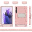 Samsung Galaxy Tab S7+/S7 FE/S8+ 3-Layer Case with Holder - Pink - 4