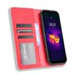 Ulefone Armor 11/11T 5G Red Leather Flip Case with Card Slots & Holder - 5