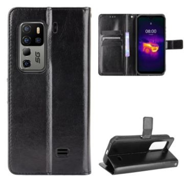 Ulefone Armor 11/11T 5G Leather Case with Holder & Card Slots (Black) - 1