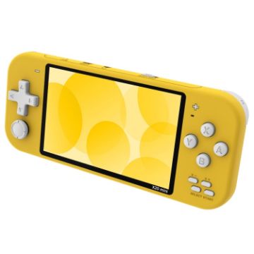 X20 Mini Handheld Game Console - 4.3" Screen, 8GB Memory, Yellow - 1