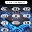 X20 Mini Handheld Game Console - 4.3" Screen, 8GB Memory, Green - 4