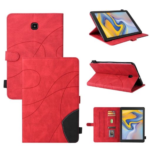 Samsung Galaxy Tab A 8.0 (2018) T387 Red PU Leather Case with Holder - 1