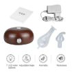 Wood Essential Oil Diffuser Aromatherapy Machine, EU Plug, Dark Brown - 6