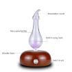 Wood Essential Oil Diffuser Aromatherapy Machine, UK Plug, Dark Brown - 2