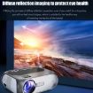 T7 1080P 200 ANSI Portable LED HD Projector, EU Plug, Black - 5
