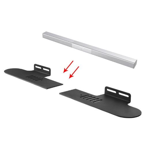 Sansui 91W Split Sound Bar Wall-Mount Bracket - Secure Your Sound System - 1