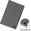 Samsung Galaxy Tab A8 2021 Leather Case, Three-Fold Holder, Grey - 7