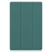 Samsung Galaxy Tab A8 2021 Leather Case, Three-Fold Holder, Dark Green - 2