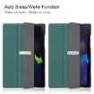 Samsung Galaxy Tab A8 2021 Leather Case, Three-Fold Holder, Dark Green - 5