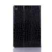 Samsung Galaxy Tab A7 T500 Crocodile Leather Case - Black - 3
