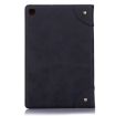 Samsung Galaxy Tab A7 T500 Retro Leather Case - Black - 3