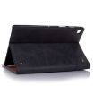 Samsung Galaxy Tab A7 T500 Retro Leather Case - Black - 5