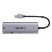 Amalink 95126 USB-C Hub: Dual HDMI, 2 USB Ports, PD 3.0 (Grey) - 1