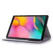 Samsung Galaxy Tab A7 T500 Leather Case, Dark Grey, Cross Texture - 5