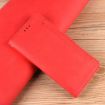 Ulefone Note 6/6P Red Leather Phone Case - Calf Pattern Skin Feel - 7