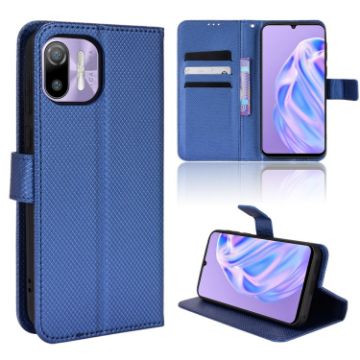 Ulefone Note 6/6P Blue Diamond Texture Leather Phone Case - 1