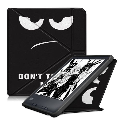 KOBO Libra2 2021 Multi-folding Leather Tablet Case (Big Eye) Cover - 1