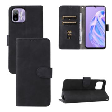 Ulefone Note 6 Magnetic Flip Leather Case - Black, Skin Feel - 1