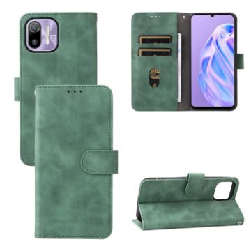 Ulefone Note 6 Green Magnetic Flip Leather Phone Case Skin Feel - 1